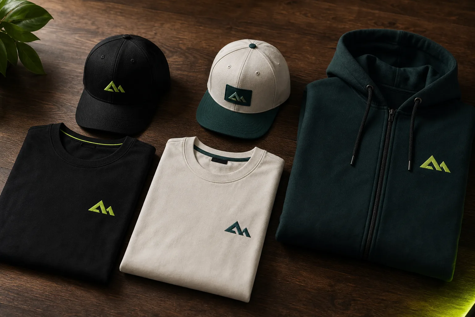 Bedruckte T-Shirts und Caps – Mitarbeiter-Ausstattung im Markendesign